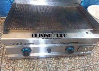 plancha-lisse-rainure-posable-gaz